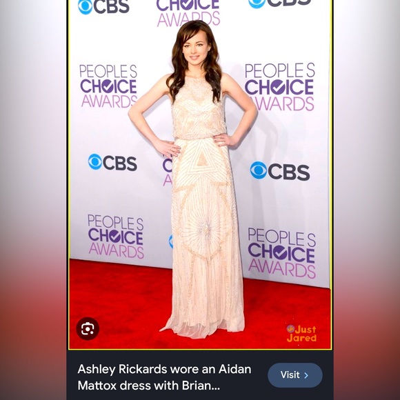 Aidan Mattox beaded gown size 6 - Picture 10 of 10